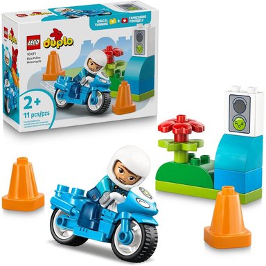 LEGO DUPLO TOWN MOTO DE POLICÍA AZUL 10471 - 1