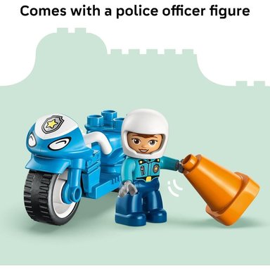 LEGO DUPLO TOWN MOTO DE POLICÍA AZUL 10471 - 6