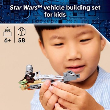 LEGO STAR WARS MANDALORIANO Y MOTO SPEEDER DE GROGU 75436 - 2
