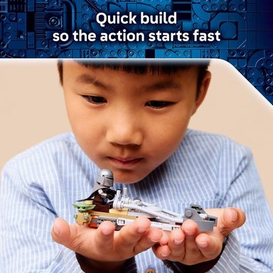 LEGO STAR WARS MANDALORIANO Y MOTO SPEEDER DE GROGU 75436 - 4