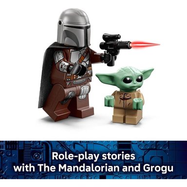 LEGO STAR WARS MANDALORIANO Y MOTO SPEEDER DE GROGU 75436 - 5