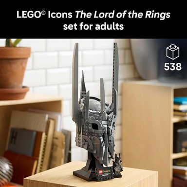 LEGO ICONS EL SEÑOR DE LOS ANILLOS CASCO DE SAURON 11373 - 2