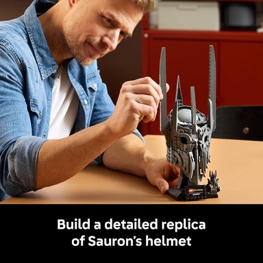 LEGO ICONS EL SEÑOR DE LOS ANILLOS CASCO DE SAURON 11373 - 3
