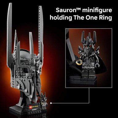 LEGO ICONS EL SEÑOR DE LOS ANILLOS CASCO DE SAURON 11373 - 5