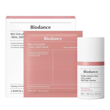 SET BIODANCE COLÁGENO MASCARILLA Y CREMA DE PÉPTIDOS
