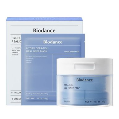 SET BIODANCE CERA-NOL MASCARILLA Y ALMOHADILLAS TÓNICAS