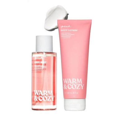 SET WARM Y COZY MIST Y LOTION VICTORIA SECRET PINK MUJER 2PZS - 2