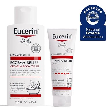 SET EUCERIN BABY GEL DE BAÑO Y CREMA ALIVIO DEL ECCEMA 400 ML Y 226 GR - 2