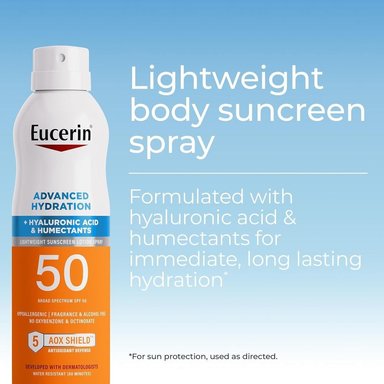 EUCERIN SUN ADVANCED HYDRATION SPF 50 PROTECTOR SOLAR EN SPRAY 6 OZ / 170 GR - 2