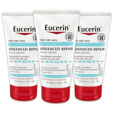 PACK 3 EUCERIN CREMA DE MANOS ADVANCED REPAIR 2.7 OZ / 78 G - 1