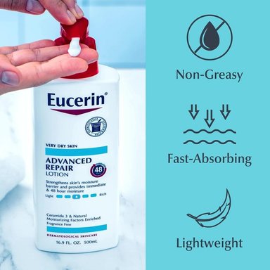 SET EUCERIN LOCIÓN CORPORAL REPARADORA Y LIMPIADOR FACIAL Y CORPORAL 500 ML Y 500 ML - 2