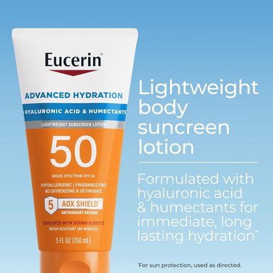 EUCERIN SUN ADVANCED HYDRATION SPF 50 LOCIÓN PROTECTORA SOLAR 5 OZ / 150 ML - 2