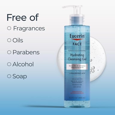 EUCERIN GEL LIMPIADOR FACIAL HIDRATANTE 13.5 FL OZ / 400 ML - 4