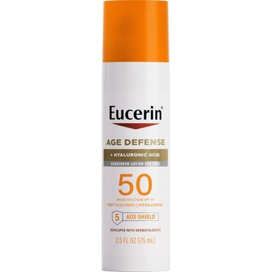EUCERIN SUN AGE DEFENSE SPF 50 LOCIÓN SOLAR FACIAL ANTIEDAD 2.5 OZ / 75 ML - 1