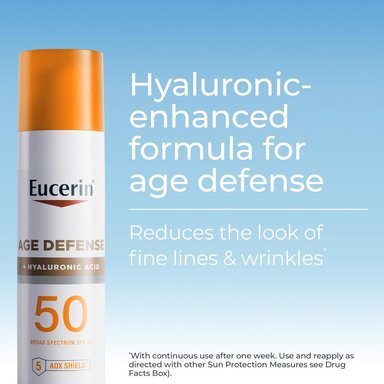 EUCERIN SUN AGE DEFENSE SPF 50 LOCIÓN SOLAR FACIAL ANTIEDAD 2.5 OZ / 75 ML - 3