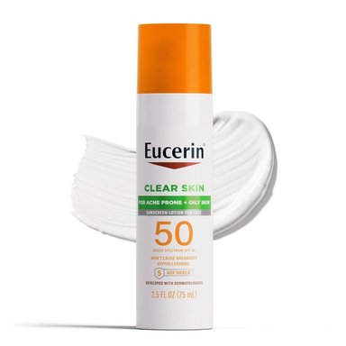EUCERIN SUN CLEAR SKIN SPF 50 LOCIÓN SOLAR FACIAL PARA PIEL GRASA 2.5 FL OZ / 75 ML - 1