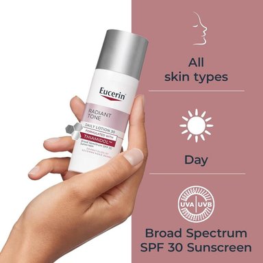 EUCERIN RADIANT TONE LOCIÓN FACIAL SPF 30 ANTIMANCHAS 1.7 FL OZ / 50 ML - 6
