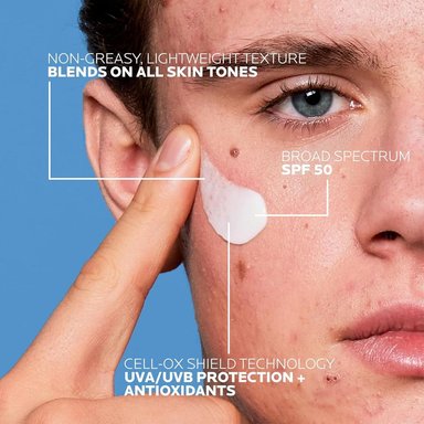 PROTECTOR SOLAR FACIAL SPF 50 UV CLEAR ANTHELIOS LA ROCHE-POSAY 1.7 OZ / 50 ML - 3