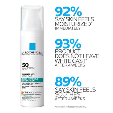 PROTECTOR SOLAR FACIAL SPF 50 UV CLEAR ANTHELIOS LA ROCHE-POSAY 1.7 OZ / 50 ML - 4