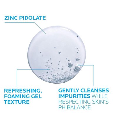 GEL LIMPIADOR ESPUMOSO PIEL GRASA EFFACLAR LA ROCHE-POSAY 6.76 OZ / 200 ML - 4