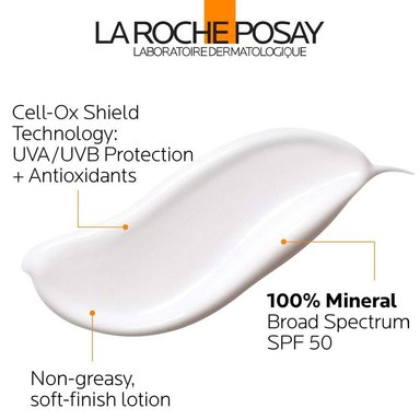 PROTECTOR SOLAR MINERAL SPF 50 ROSTRO Y CUERPO ANTHELIOS LA ROCHE-POSAY 3 OZ / 90 ML - 3