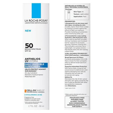 PROTECTOR SOLAR FACIAL SPF 50 UV ANTHELIOS LA ROCHE-POSAY 1.7 OZ / 50 ML - 4