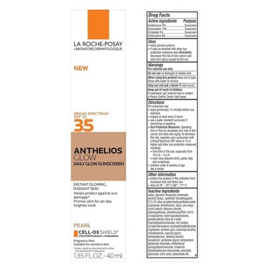 PROTECTOR SOLAR LA ROCHE-POSAY ANTHELIOS GLOW CON COLOR PEARL SPF 35 - 1.35 OZ / 40 ML - 3