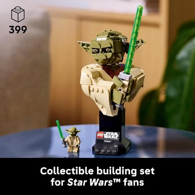 LEGO STAR WARS : BUSTO DE YODA CON SABLE DE LUZ 75438 - 2
