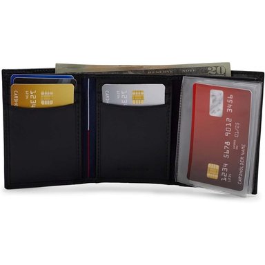 BILLETERA TOMMY HILFIGER SLIM TRIFOLD BLACK HOMBRE - 4