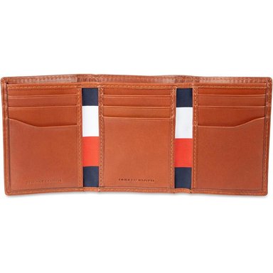 BILLETERA TOMMY HILFIGER TRIFOLD COGNAC HOMBRE - 4