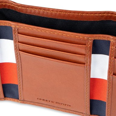 BILLETERA TOMMY HILFIGER TRIFOLD COGNAC HOMBRE - 5
