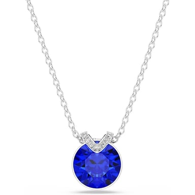 SWAROVSKI COLLAR PENDIENTE CRISTAL AZUL RODIO | AZUL - 1
