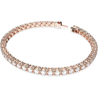SWAROVSKI PULSERA TENNIS CRISTALES ORO ROSA EXTRA LARGE | ORO ROSA - 2