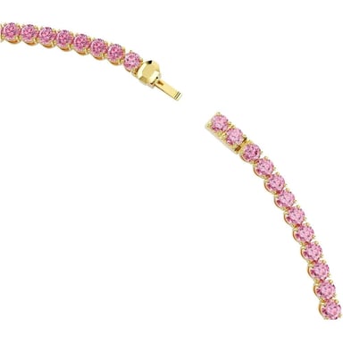 SWAROVSKI COLLAR UNA ANGELIC | ROSADO / DORADO - 3