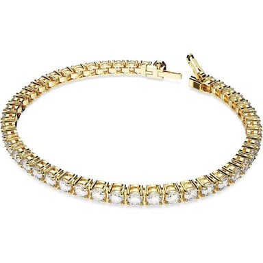 SWAROVSKI PULSERA TENNIS MATRIX ORO LARGE | DORADO - 2