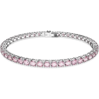 SWAROVSKI PULSERA TENNIS MATRIX RODIO SMALL | ROSA - 1