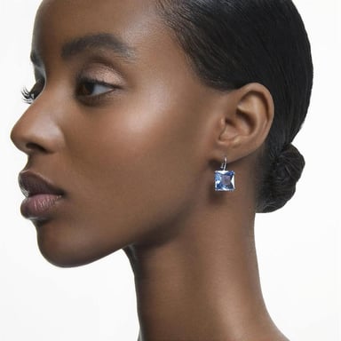 SWAROVSKI ARETES STUD CUADRADO MILLENIA RODIO | MILLENIA AZUL - 3