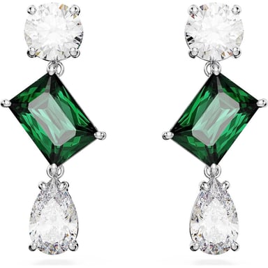 SWAROVSKI ARETES COLGANTES MIXTO MESMERA RODIO | VERDE - 1