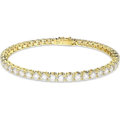 SWAROVSKI PULSERA TENNIS MATRIX ORO SMALL | DORADO - 1