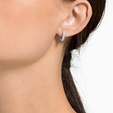 SWAROVSKI ARETES MINI HOOP DEXTERA RODIO | RODIO - 3