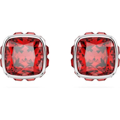 SWAROVSKI ARETES STUD CUADRADO BIRTHSTONE JULIO RODIO | ROJO - 1