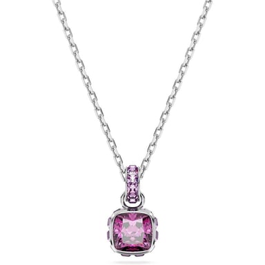 SWAROVSKI COLLAR BIRTHSTONE FEBRERO RODIO | ROSA - 1