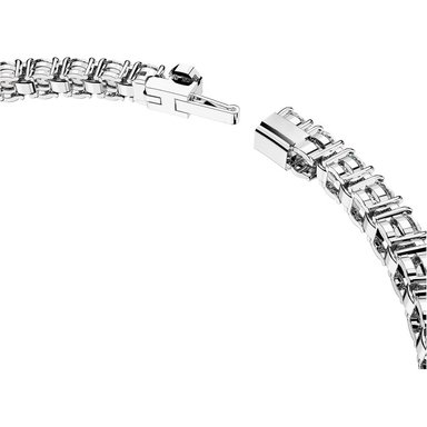 SWAROVSKI PULSERA TENNIS MATRIX RODIO LARGE | TRANSPARENTE - 3