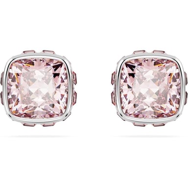 SWAROVSKI ARETES STUD CUADRADO BIRTHSTONE JUNIO RODIO | ROSA - 1