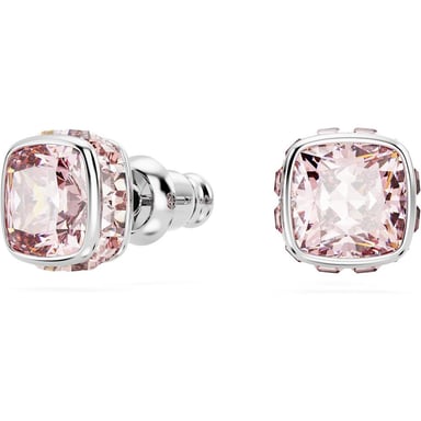 SWAROVSKI ARETES STUD CUADRADO BIRTHSTONE JUNIO RODIO | ROSA - 2
