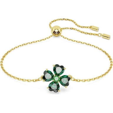 SWAROVSKI PULSERA TREBOL IDYLLIA ORO | VERDE/DORADO - 1