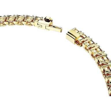 SWAROVSKI PULSERA TENNIS MATRIX ORO MEDIUM | DORADO - 3