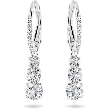SWAROVSKI ARETES DROP TRILOGY STILLA ATTRACT RODIO | PLATEADO - 1