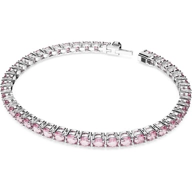 SWAROVSKI PULSERA TENNIS MATRIX RODIO EXTRA LARGE | ROSA - 2