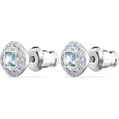 SWAROVSKI ARETES STUD CUADRADO ANGELIC SQUARE RODIO | AGUA - 3